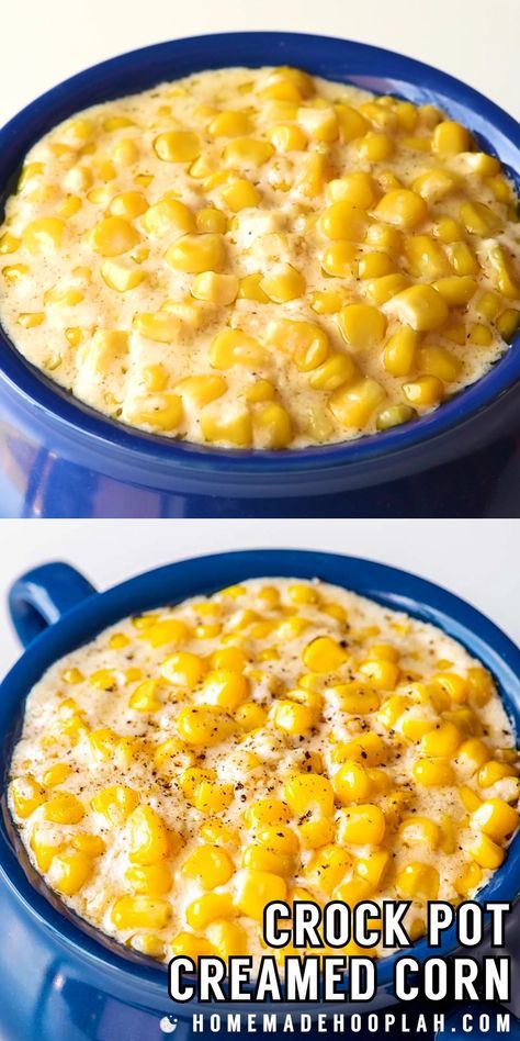 Crockpot Creamed Corn, Cream Corn Recipe Crock Pot, Slow Cooker Caramelized Onions, Crock Pot Corn, Corn Recipes Side Dishes, A Southern Soul, Creamed Corn Recipes, Cream Corn, Creamy Corn