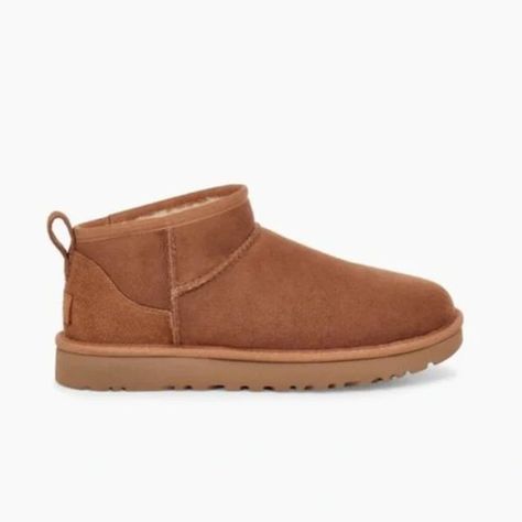 UGG ULTRA MINI CLASSIC BOOTS Shoes NWT Chestnut NIB size 6 Ugg Mini Boot, Ultra Mini Uggs, Mini Uggs, Ugg Ultra Mini, Ugg Boots Short, Ugg Tasman Slippers, Christmas List Ideas, Boston Shearling, Birkenstock Boston Shearling