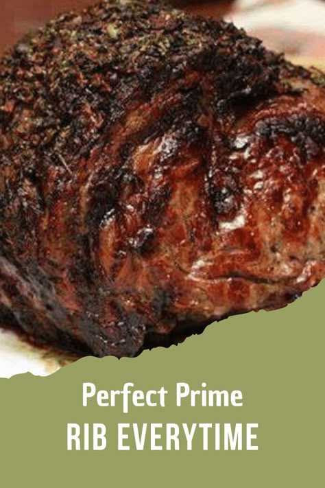 Roasted Prime Rib, Prime Rib Recipes, Prime Rib Steak, Prime Rib Roast Recipe, Perfect Prime Rib, Cooking Prime Rib, Rib Roast Recipe, Rib Steak, Standing Rib Roast