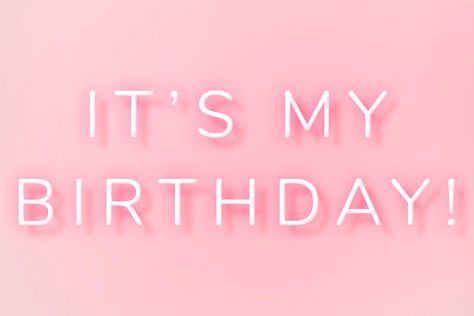 Birthday Computer Wallpaper, Birthday Wallpaper Laptop, Birthday Laptop Wallpaper, Its My Birthday Wallpaper, Birthday Desktop Wallpaper, Birthday Widget, Work Desktop Wallpaper, Neon Pink Background, Pink Background Design