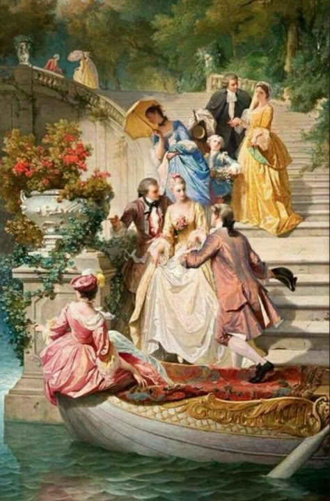 Rococo Painting, Rococo Art, Baroque Painting, Victorian Paintings, Rennaissance Art, Art Movements, Classic Paintings, Old Paintings, Historical Art