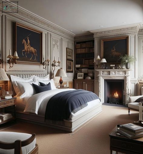 Ralph Lauren Bedroom Ideas, Ralph Lauren Bedroom, Luxury Bedrooms, Modern Luxury Bedroom, Sophisticated Decor, Gorgeous Bedrooms, Ornate Furniture, Luxury Bedroom, Bedroom Designs