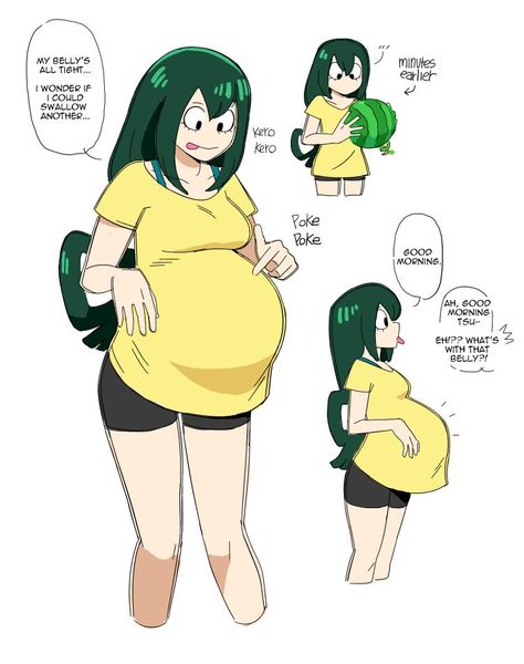 Fat Anime Characters, Vore Art, Big Pregnant, Anime Pregnant, Belly Art, Pretty Pregnant, Kaiju Art, Big Belly, How To Make Comics