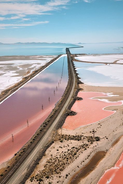 The Great Salt Lake Utah, The Great Salt Lake, Salt Lake City Summer, Pink Lake Utah, Salt Lake City Aesthetic, Salt Lake City Utah Aesthetic, Silver Lake Utah, Lake Fashion, Great Salt Lake Utah