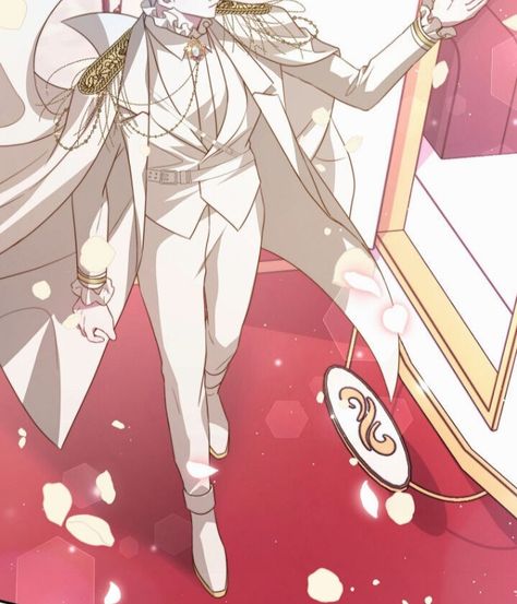 Manhwa Prince Outfit, White Prince Outfit, Prince Outfit Design, Fantasy Prince Outfit, Prince Outfit, Crimson Wedding, Medieval Outfit, Outfit Male, Prince Clothes