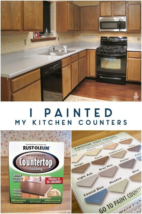 Painting Kitchen Counters, Painting Kitchen Countertops, Countertop Paint, 80s Kitchen, Countertop Makeover, Replacing Kitchen Countertops, Kitchen Counter Top, Diy Kitchen Countertops, Formica Countertops