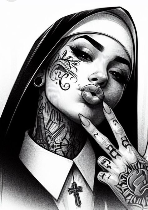 Dove Tattoo Design, Chicanas Tattoo, Chicano Tattoos Sleeve, Cool Tattoo Drawings, Gangsta Tattoos, Chicano Style Tattoo, Chicano Tattoo, Chicano Tattoos, Muster Tattoos