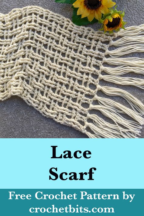 Welcome spring with this beautiful lace scarf crochet pattern! Light and airy, this design adds elegance to any outfit while keeping you cozy. Perfect for layering or as a thoughtful gift, it’s a must-have accessory for the season!

#crochetscarf 
#crochetscarfpattern 
#crochetlacescarf
#crochetpattern
#crochet
#howtocrochet Free Lacy Crochet Scarf Patterns, Crochet Lace Scarf Pattern Free Easy, Lace Scarf Crochet Pattern Free, Lacy Scarf Crochet Pattern Free, Crochet Lacy Scarf Pattern Free, Lacy Crochet Scarf Pattern Free, Lace Crochet Scarf, Worsted Weight Yarn Patterns, Crochet Lacy Scarf