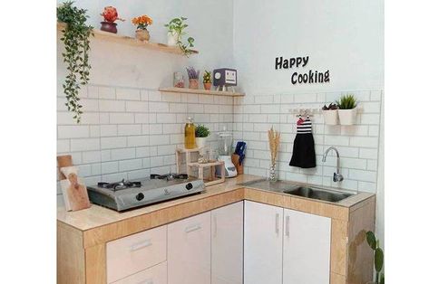 Model Dapur, Kitchen Decor Collections, Tiny Kitchen Design, Interior Boho, Desain Pantry, Simple Kitchen Design, Kabinet Dapur, Minimalist Kitchen Design, Kitchen Decor Apartment