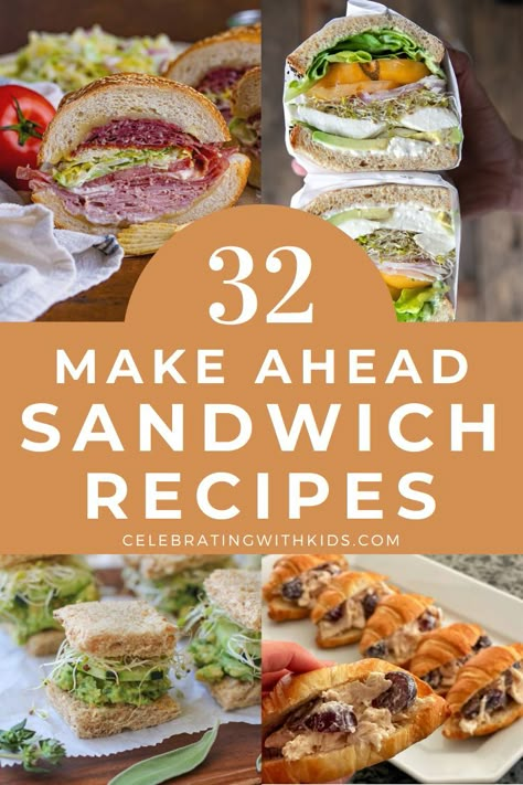 Cold Deli Sandwich Ideas, Packed Sandwich Ideas, Best Deli Sandwich Recipes, Best Sandwiches For A Crowd, Grab And Go Sandwiches, Summer Sandwiches For A Crowd, Gourmet Cold Sandwiches, Sandwich For Lunch To Work, Group Sandwich Ideas