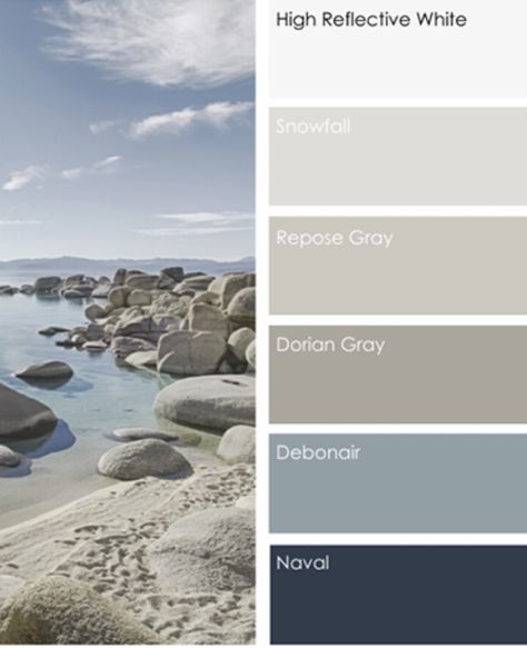 Interior House Colour Combination, Grey Beige Blue Color Palette, Greige Colour Palette, Luxury Home Color Palette, Grey Beige Color Palette, Blue Grey Colour Palette, Organic Modern Color Palette, Colour Palette Grey, White Picket Fence Ideas