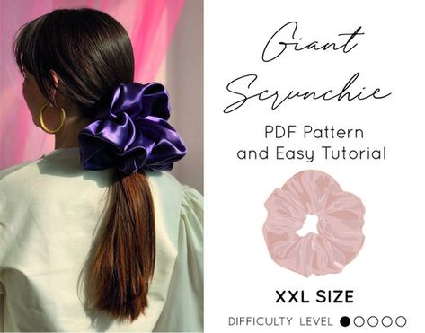 Sewing Pdf Pattern, Scrunchies Diy, Purple Peacock, Pattern Printable, Peacock Pattern, Vintage Hair Accessories, Hair Ribbons, Diy Sewing Clothes, Vintage Hair