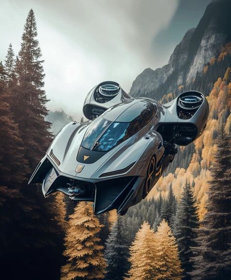 Scifi Car, Future Flying Cars, Futuristic Vehicles, Hover Car, Luxury Helicopter, Concept Vehicles Sci Fi, Flying Cars, Fantasy Cars, Space Ship Concept Art