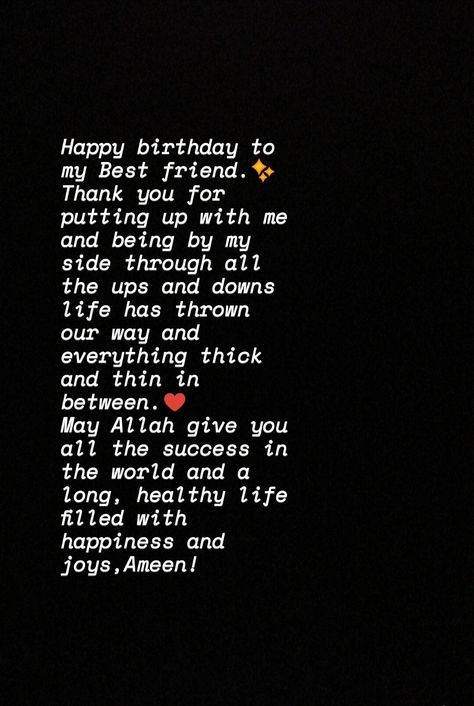 Happiest Birthday Best Friend, Happiest Birthday Wishes Friends, Unique Birthday Wishes For Bestie Funny, Birthday Wish For Him, Bday Message, Unique Birthday Wishes, Birthday Wishes For Him, Birthday Quotes For Me, Happy Birthday Best Friend