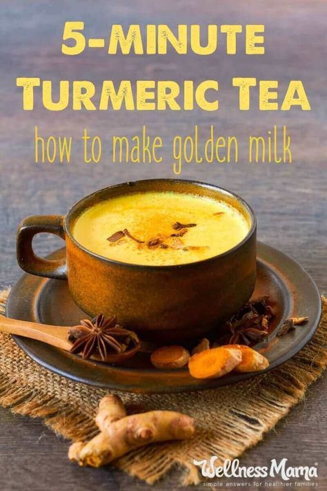 How to Make Golden Milk (in Only 5 Minutes!) Turmeric Milk Recipe, Turmeric Tea Benefits, Golden Milk Recipe, Turmeric Tea Recipe, Turmeric Drink, Inflammation Recipes, Tips For Good Health, Anti Inflammation Recipes, Turmeric Milk