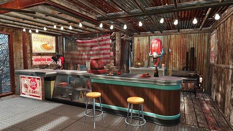 Fallout House Ideas, Fallout Kitchen, Fallout Pc, Fallout Four, Fallout Settlement, Online Jokes, Fallout 4 Settlement, Fallout 4 Settlement Ideas, Vault 111