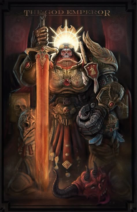 Warhammer 40k Emperor, Emperor Of Mankind, God Emperor, Warhammer 40k Memes, Grey Knights, For The Emperor, 40k Warhammer, Warhammer 40k Art, 40k Art