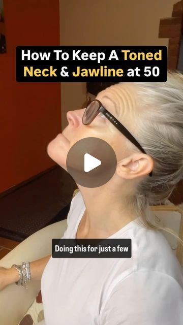 Liz Wadden | Face Yoga Specialist on Instagram: "✨ How to Keep Your Neck & Jawline Toned at 50 ✨

Want to keep your neck and jawline firm and youthful as you age? One of my favorite exercises to do just that is super simple! Here’s how:

👅 Turkey Neck Toner:
- Wrap your lips around your teeth (like you’re smiling with your lips closed).
- Touch the tip of your tongue to the roof of your mouth repeatedly.
- While doing this, tilt your head back and forward in slow, controlled movements.

⏳ Do this for just a few minutes a day, and here’s what happens:
- It tones your jawline by engaging the platysma muscle, which runs from your chin to your collarbone.
- It firms your neck muscles, helping reduce sagging or “tech neck.”
- It lifts the skin, promoting a more youthful appearance over time. Improve Jawline, Face Exercises For Jawline, Mewing Jawline, Platysma Muscle, Jawline Exercise, Double Chin Exercises, Reduce Double Chin, Chin Exercises, Neck Muscles