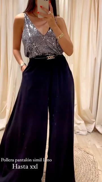 Birthday Outfit Plus Size Winter, Outfit Fiesta Casual Noche, Outfits Casamiento, Outfit Fiesta Casual, Pantalon Palazzo Outfits, Outfit Cena, Palazzo Outfit, Outfit Fiesta, Outfit Elegantes