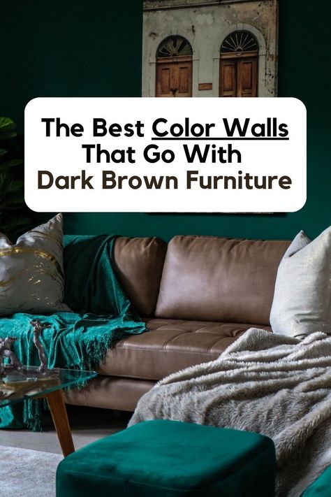 See these awesome wall colors that will go beautifully with a rich dark brown furniture. You'll love all these colors! Brown Furniture Bedroom Color Combinations, Best Wall Colors, Dark Brown Furniture, Color Walls, Brown Furniture Bedroom, Bedroom Color Combination, Light Grey Walls, Dark Furniture, Brown Furniture