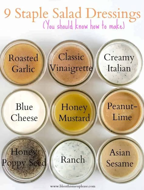 Homemade Salad Dressing Recipes, Healthy Dressing Recipes, Glutenfri Baking, Sommer Mad, Salad Dressing Recipes Healthy, Resep Salad, Salad Dressing Recipes Homemade, Creamy Dressing, Marinade Sauce