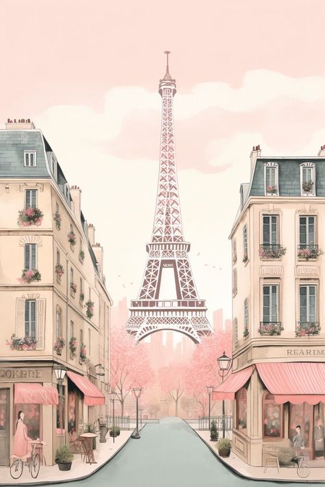 Anastacia Disney, Torre Eiffel Paris, Danish Pastel Aesthetic, Paris Illustration, Jelly Wallpaper, Paris Wallpaper, Computer Wallpaper Desktop Wallpapers, Scrapbook Background, Paris Pictures