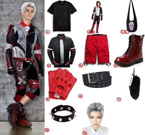 Descendants Carlos Costume, Diy Carlos Descendants Costume, Decendants Costume, Carlos Descendants Outfit, Descendants Halloween Costumes, Descendants The Musical, Descendants Cosplay, Descendants Carlos, Carlos Costume