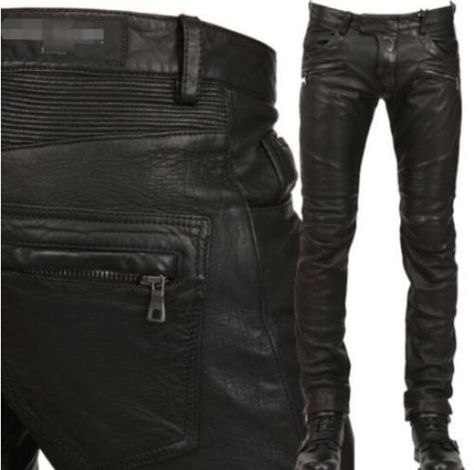 Chic Mens Leather Punk Rock Motorcycle Slim Fit Pant Military Trousers Sz 28-38 in Clothing, Shoes & Accessories, Men's Clothing, Pants | eBay Leather Motorcycle Pants, Goth Pants, Motorcycle Jeans, Riding Jeans, Biker Pants, Motorcycle Pants, Mens Leather Pants, Black Pants Men, Riding Pants