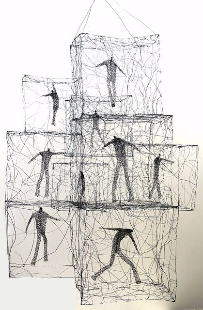 Wire Art Sculpture, Wire Sculptures, 3d Pen, Sculpture Metal, Arte Inspo, Wire Sculpture, A Level Art, 판타지 아트, Sculpture Installation