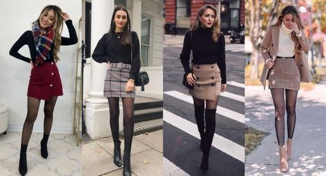 Te damos ideas de outfits con falda y medias para otoño 2020, es la combinación perfecta. 20 Outfits, Outstanding Outfits, Ideas De Outfits, Outfit Mujer, Moda Chic, Ideal Boyfriend, Winter Work, Of Outfits, Long Pants