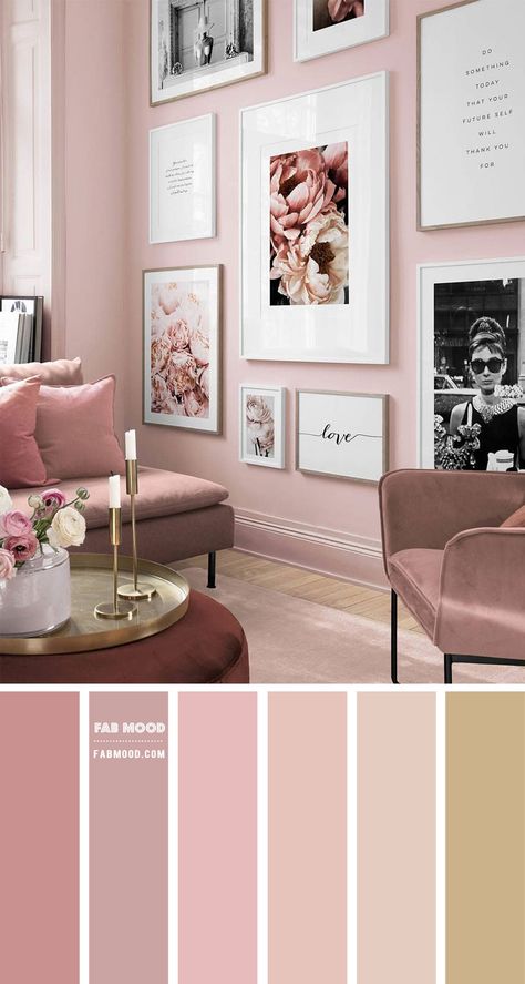 living room Archives - Page 2 of 6 - Fabmood | Wedding Colors, Wedding Themes, Wedding color palettes Blush Pink Living Room, Pink Living Room Decor, Pink Living Room, Living Room Color Schemes, Room Color Schemes, Pink Room, Pink Bedroom, Decor Home Living Room, Paint Colors For Home