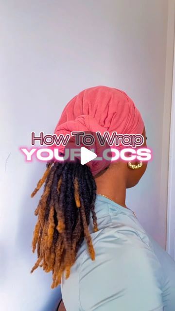 Natural Hair Wrap, Loc Styles With Headwraps, Head Scarf Styles With Locs, Hair Wraps For Locs, Headwrap Styles For Locs, Wrapped Locs, Scarf Loc Styles, Locs And Scarf Styles, Loc Wraps