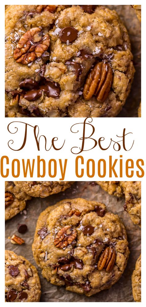 The Best Cowboy Cookies Recipe - Baker by Nature Best Cowboy Cookies, Cowboy Cookies Recipe, Cowboy Cookie, Cowboy Cookie Recipe, Baker By Nature, Cowboy Cookies, Oreo Brownies, Oatmeal Chocolate Chip Cookies, C Is For Cookie