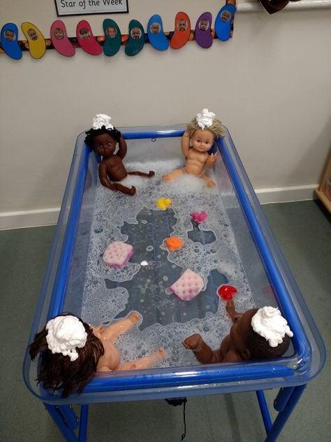 Water Tray Play Ideas, Water Eyfs Activities, Water Activities Eyfs, Eyfs Water Play, Toddler Room Activities Eyfs, Water Tray Activities Eyfs, Indoor Water Play For Toddlers, Eyfs Water Tray Ideas, Water Tray Eyfs