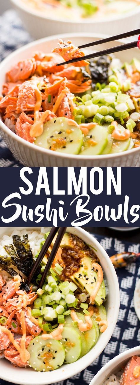 Ginger Soy Dressing, Recipes Sushi, Sushi Snacks, Soy Dressing, Sushi Bowl Recipe, Sushi Bowls, Japanese Diet, Salmon Roll, Sushi Sushi