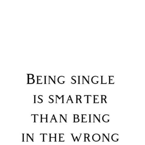 MotiLOVE. About life, love, self-respect & success. on Instagram: "Single is no longer a lack of options – but a choice. A choice to refuse to let your life be defined by your relationship status but to live every day Happily and let your Ever After work itself out.  Being single is smarter than being in the wrong relationship. #beingsingle #singlewoman #bealone #selfrespect #choise #selfreminder" No Relationship Quotes, Lack Of Respect Quotes Relationships, Respect In Relationship, Stay Single Quotes, Wrong Relationship, Happily Single, Love Being Single, No Relationship, Stay Single