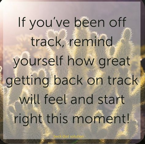 Back On Track Quotes, Beck Diet Solution, Track Quotes, Getting Back On Track, Diet Quotes, Get Back On Track, Motivation Board, Healthy Motivation, Fitness Motivation Quotes