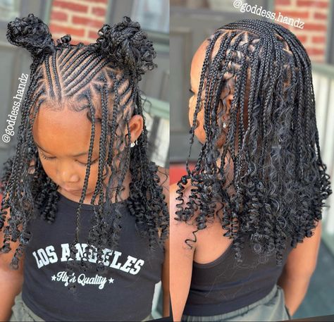 Natural Plaits Hairstyles For Kids, Cute Christmas Hairstyles For Kids Black, Christmas Braids Hairstyles Black Kids, Christmas Hairstyles For Black Kids, Braided Hairstyles For Black Teens, Christmas Hairstyles For Kids Black, Kids Fulani Braids, Kids Braided Hairstyles With Beads, Cute Hairstyles For Black Kids