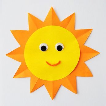 Paper Sun, Sun Crafts, Diy Paper Art, Construction Paper Crafts, Cool Paper Crafts, Summer Crafts For Kids, Construction Paper, Fun Crafts For Kids, Kid Crafts