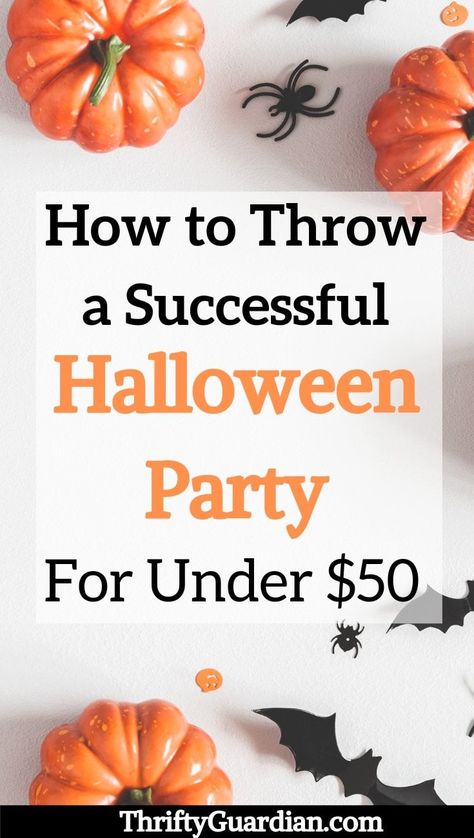 Throw a memorable Halloween party without breaking the bank - 10 ideas on how to host a Halloween party on a budget. Frugal Halloween party ideas - how to throw a Halloween party on a budget. Save money with DIY decor, punny costume ideas, family costumes, easy Halloween food ideas. Party ideas on a budget. Halloween Party On A Budget, Host A Halloween Party, Small Halloween Party, Cheap Halloween Party, Teen Halloween Party, Family Halloween Party, Halloween Food Ideas, Party On A Budget, Halloween Decor Diy