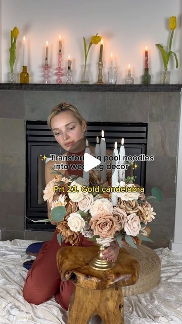 @katty_ferretti on Instagram: "🫶LINK IS IN THE BIO!  Items I use in this video are in my Amazon storefront in the “GOLD CANDELABRA” folder." Candelabra Flowers, Gold Candelabra, Amazon Storefront, Candle Light, Store Fronts, Party Decoration, The Gold, Flower Arrangements, Party Decorations