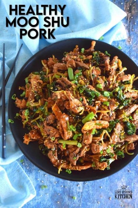 Wok Cooking Recipes, Mu Shu Pork, Cabbage And Kale, Moo Shu Pork, Moo Shu, Fried Kale, Healthy Thai Recipes, Pork And Cabbage, Wok Cooking