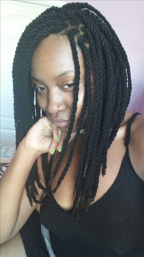 Yarn Twist Hairstyles, Yarn Twists, Length Retention, Yarn Twist, Yarn Braids, Braided Styles, Gods Goddesses, Long Bob, Twist Hairstyles