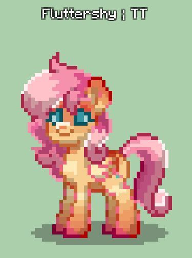 Ponytown Fluttershy, Pony Town Fluttershy, Ponytown Designs, Pony Town Cutie Mark, Ponytown Oc, Pony Town Outfits, Pony Town Outfit Ideas, Pony Town Oc Ideas, My Little Pony Fluttershy