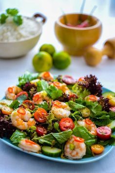 Thai Prawn Salad, Prawn Salad, Thai Salad, Prawn Recipes, Seafood Salad, Australian Food, Christmas Lunch, Fresh Salads, Thai Food