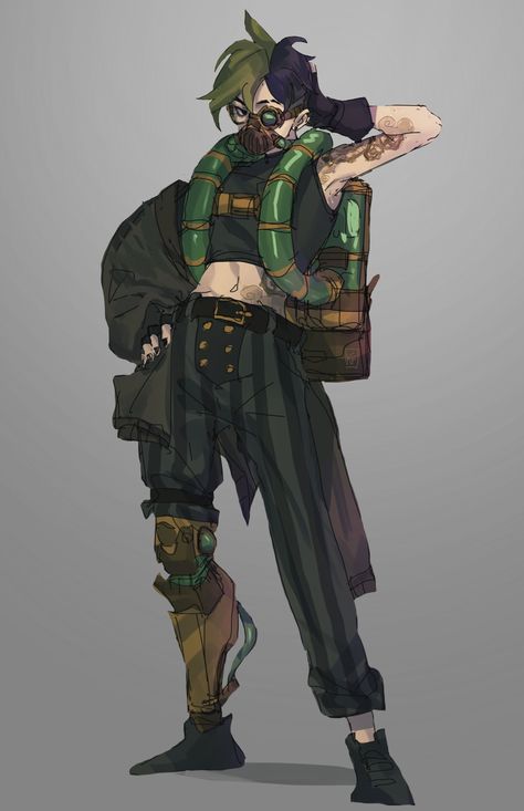 Punk Character, Steampunk Character, Cyberpunk Character, Concept Art Character, Fantasy Male, Dnd Characters, Character Outfits, Design Reference, Art Reference Photos