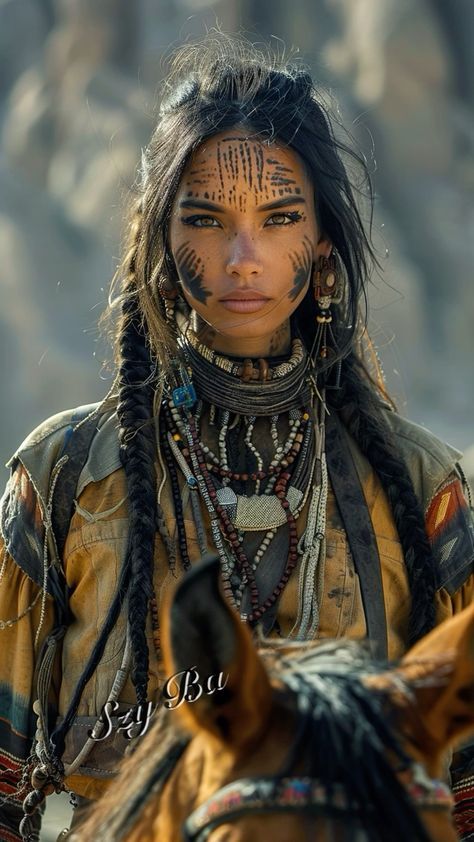 American Indian Hairstyles, Native American Female Models, Indigenous Photoshoot, Native American Woman Photography, Native American Indians Women, Shamanic Woman, Female Native American, Native American Makeup, Woman Pilot