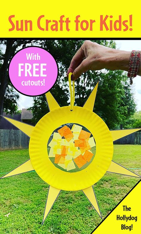 Check out one of my favorite preschool crafts! This sun craft for kids is great for building fine motor skills and boosting creativity! Sun Crafts for Kids | Sun Craft Preschool | Sun Theme | Summer Activities | Suncatcher | Suncatcher DIY Eyfs Summer Crafts, Preschool Sun Catchers, Sunshine Craft Preschool, Sun Art Activity, Sun Crafts For Infants, Sun Catcher Preschool Craft, Sunny Day Craft Preschool, Summer Crafts Preschoolers, Sun Preschool Art