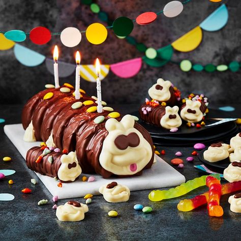 M&S sues Aldi over Colin the Caterpillar cake rival Cuthbert Birthday At School, Colin The Caterpillar Cake, Woodland 1st Birthday, Macmillan Coffee Morning, Colin The Caterpillar, Decades Party, Caterpillar Cake, British Icons, 18th Birthday Ideas