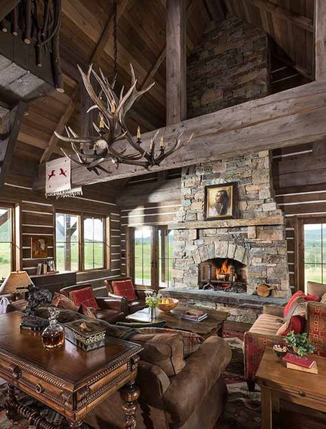 Western House, Timber Frame Cabin, Structural Insulated Panels, Modern Rustic Homes, Timber Frame Homes, Western Homes, Timber House, Cabin In The Woods, Cozy Fireplace